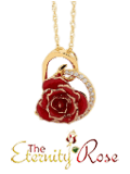 Red glazed heart pendant